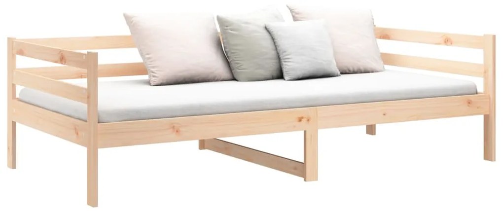 Sofá-cama sem colchão 80x200 cm madeira de pinho maciça