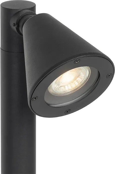 Candeeiro de exterior moderno preto ajustável 60 cm IP44 - Ciara