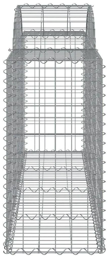 Cestos gabião arqueados 11pcs 200x50x80/100cm ferro galvanizado