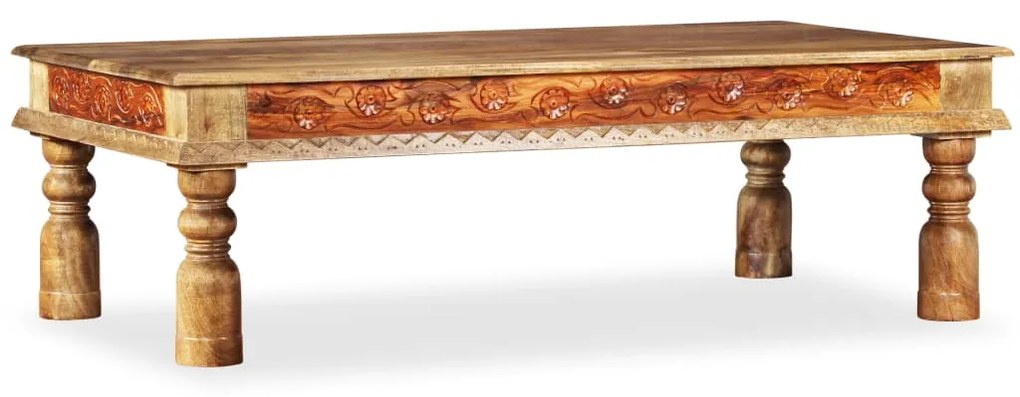 Mesa de centro madeiras mangueira/acácia maciças 110x60x38cm