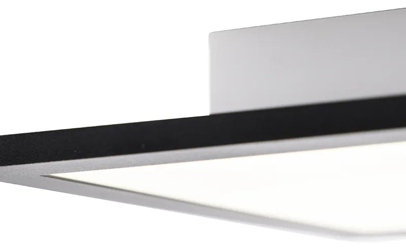 Candeeiro de teto moderno preto com LED 120 cm - Liv Moderno