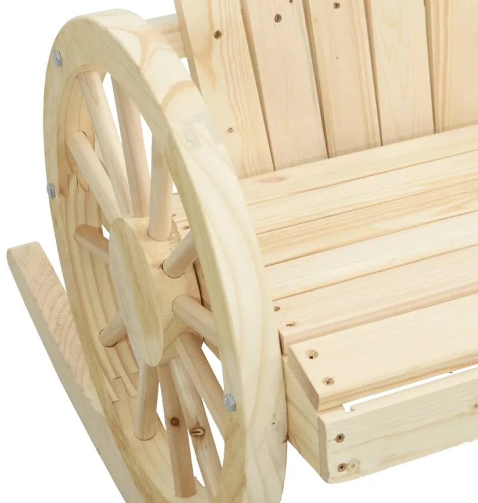 Cadeiras de baloiço Adirondack 2 pcs madeira de abeto maciça