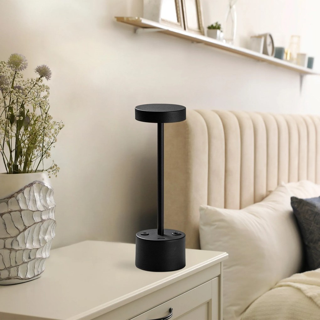 Candeeiro de Mesa Keyf – Preto – Diâmetro 9 cm Altura 28 cm