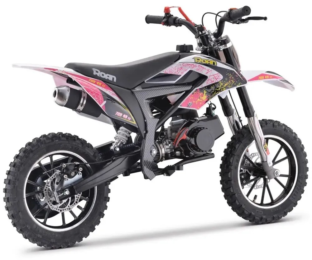 MINI MOTO PARA CRIANÇAS MINICROSS 709 GASOLINA 49CC 4.5CV ROSA