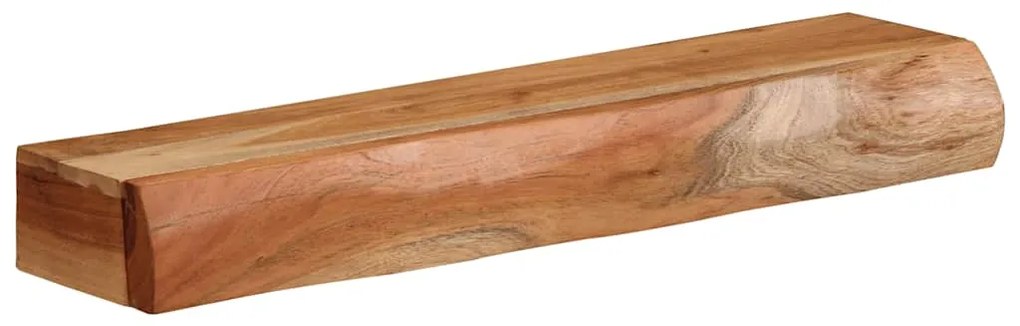 Prateleiras parede 2 pcs 60x17x8 cm madeira de acácia maciça