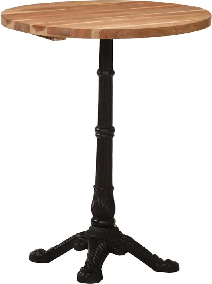 vidaXL Mesa de bistrô Ø60x76 cm madeira de acácia maciça