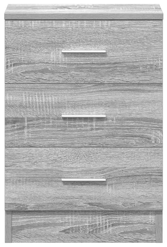 Mesa cabeceira 38x35x56 cm derivados de madeira cinzento sonoma