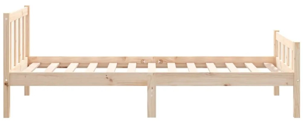Estrutura de cama solteiro 90x190 cm madeira maciça
