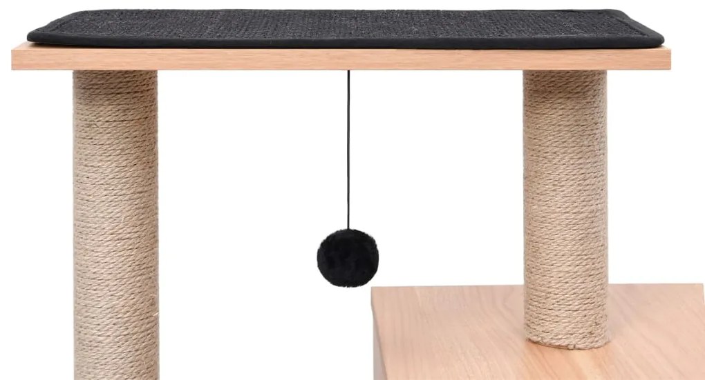 Árvore para gatos com tapete arranhador sisal 82 cm