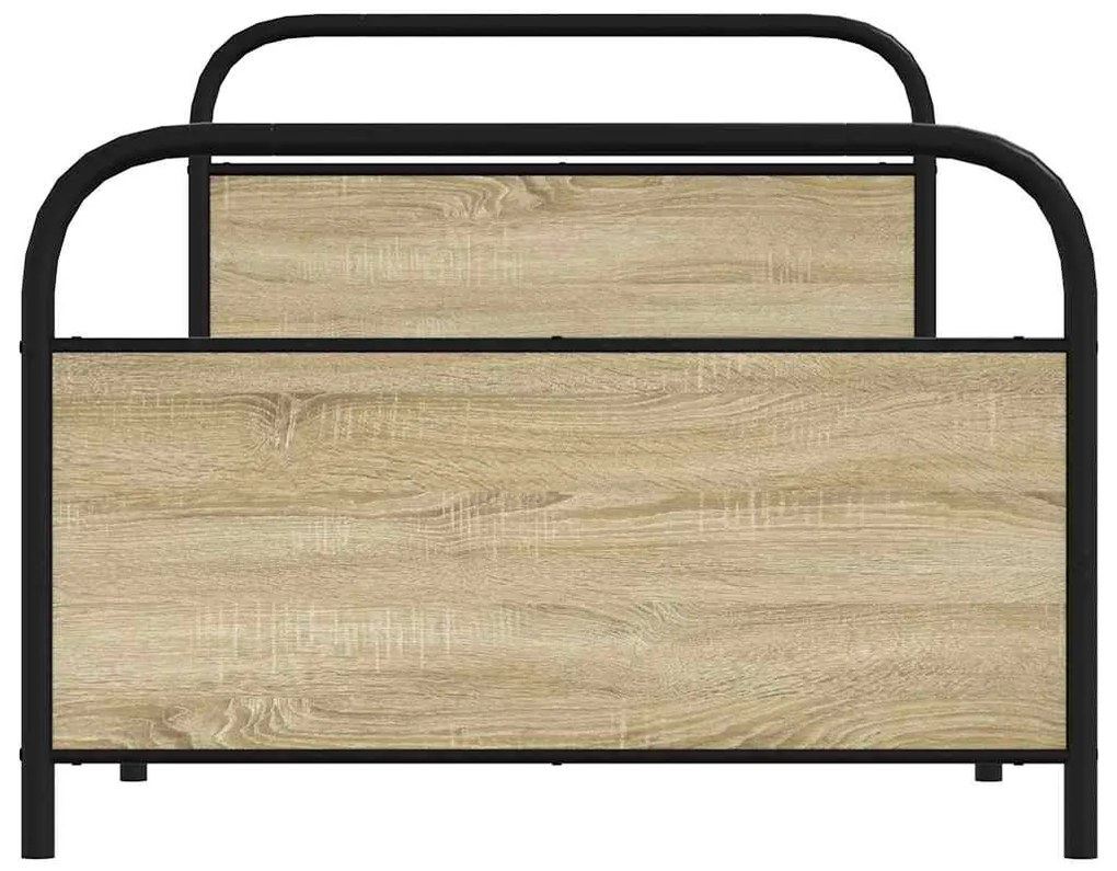 Estrutura cama s/ colchão derivados de madeira carvalho sonoma