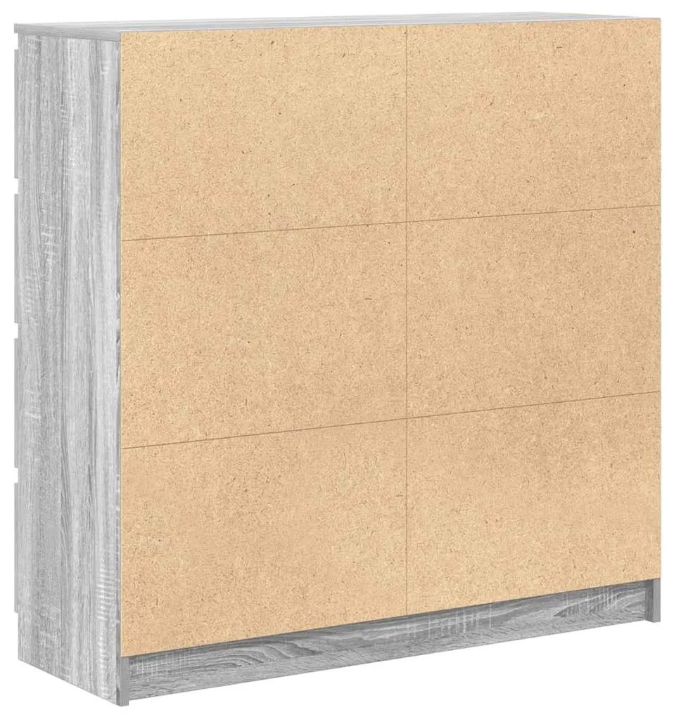 Aparador 100x35x99 cm derivados de madeira cinzento sonoma