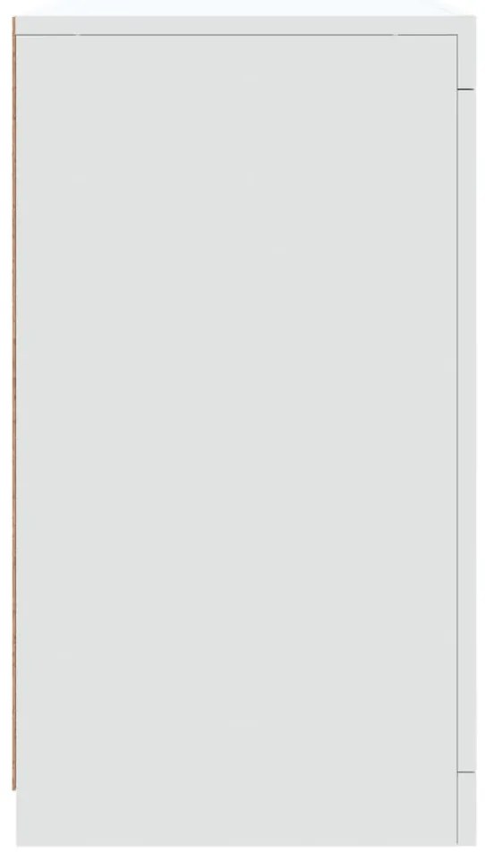 Aparador com luzes LED 283x37x67 cm branco