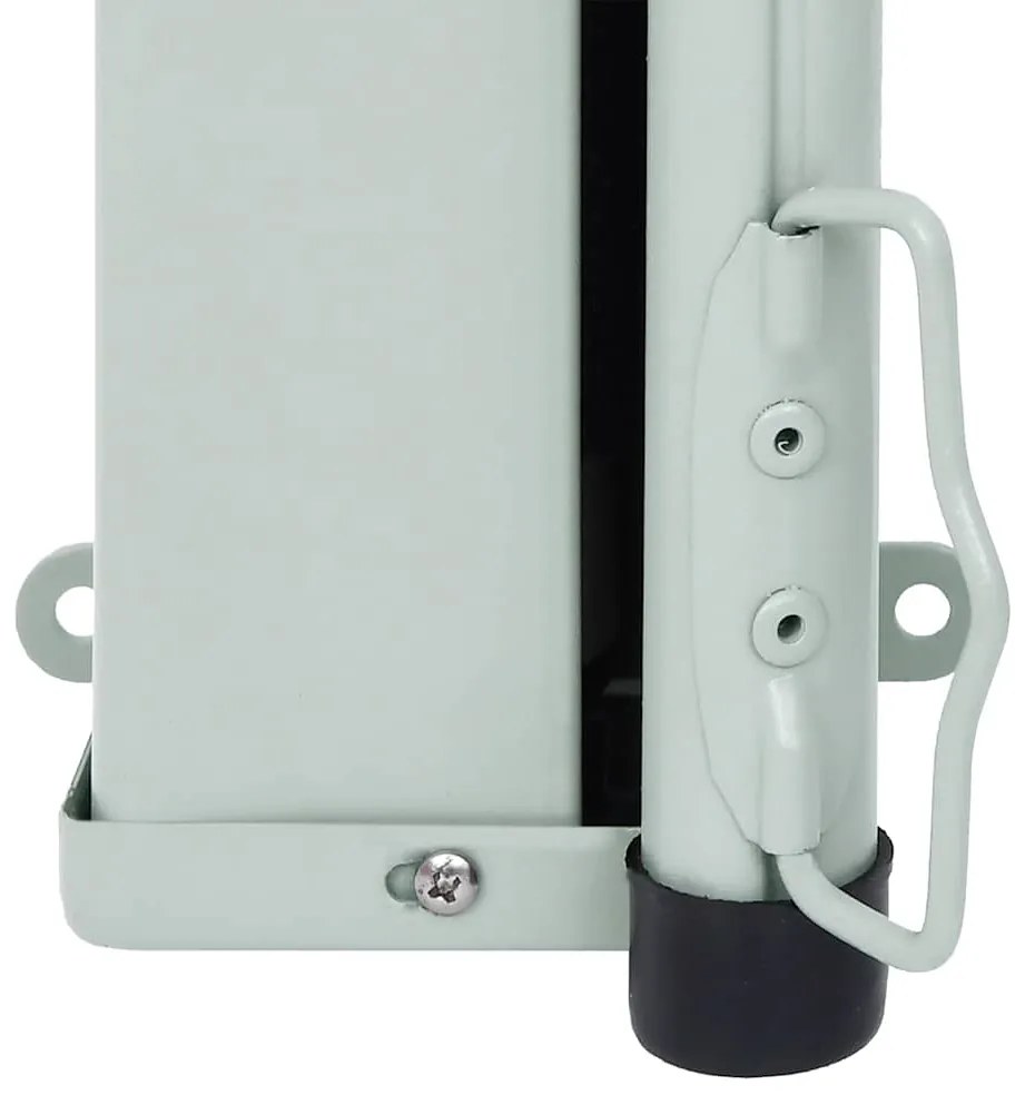 Toldo lateral retrátil para pátio 180x500 cm cinzento