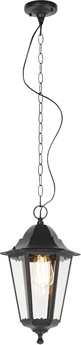 Candeeiro de teto clássico para exterior preto IP44 - Havana Up