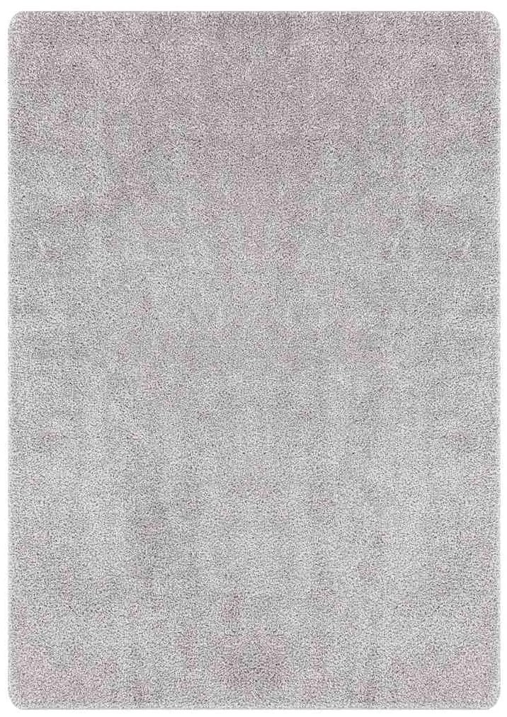 Tapete Shaggy com Fundo de Látex Cinza 240x340 cm