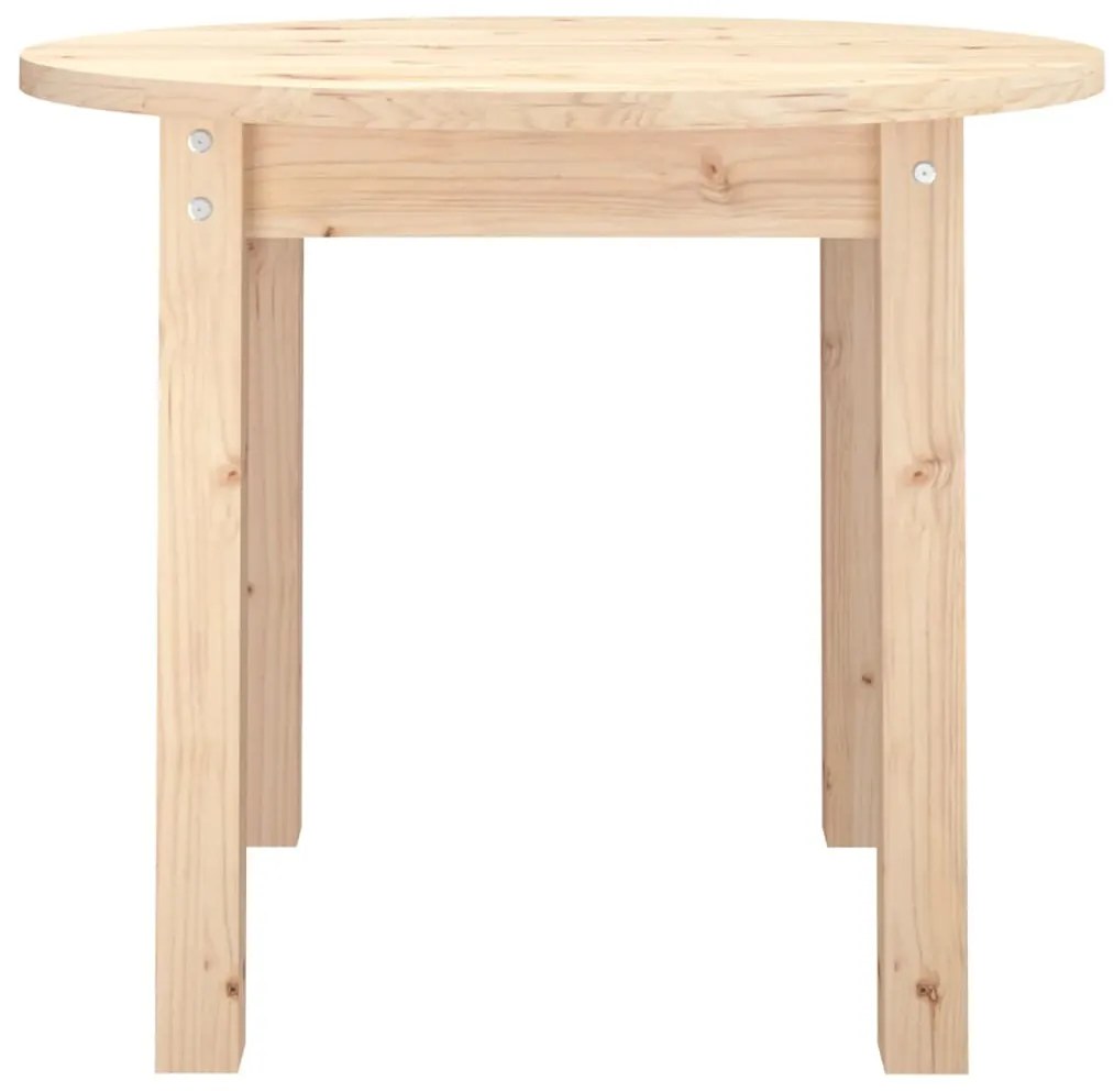 Mesa de centro Ø 55x45 cm madeira de pinho maciça