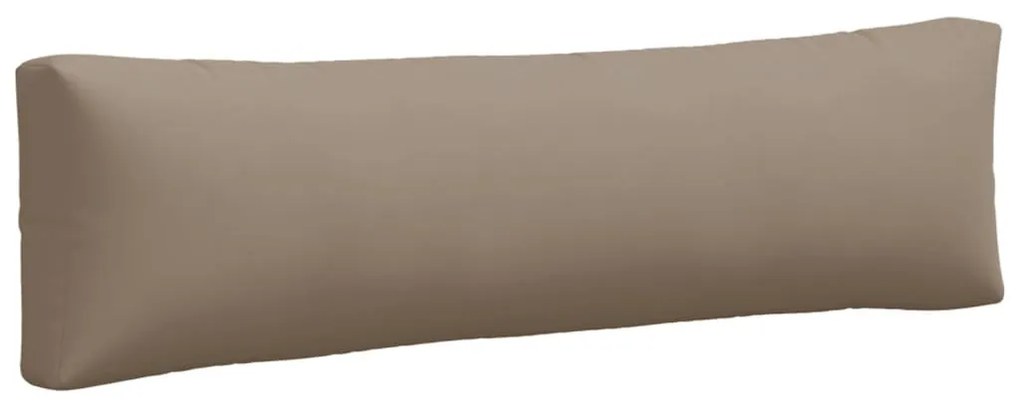Almofadões de paletes 2 pcs tecido cinza-acastanhado