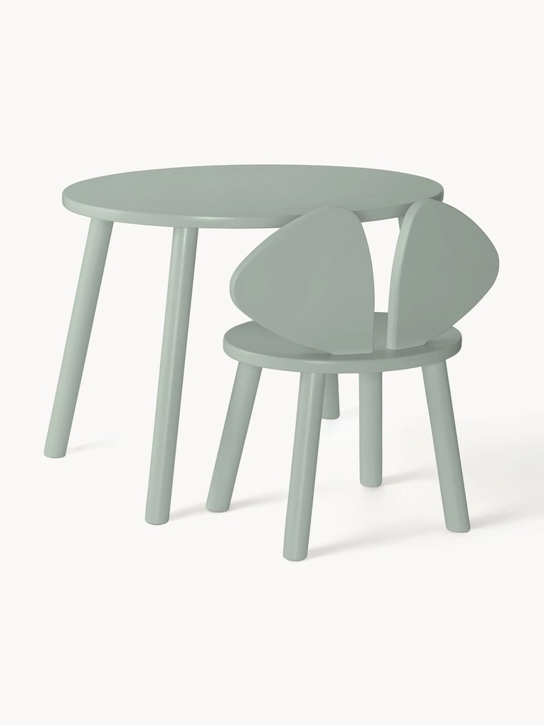 Mesa e cadeira para crianças Mouse, conjunto de 2
