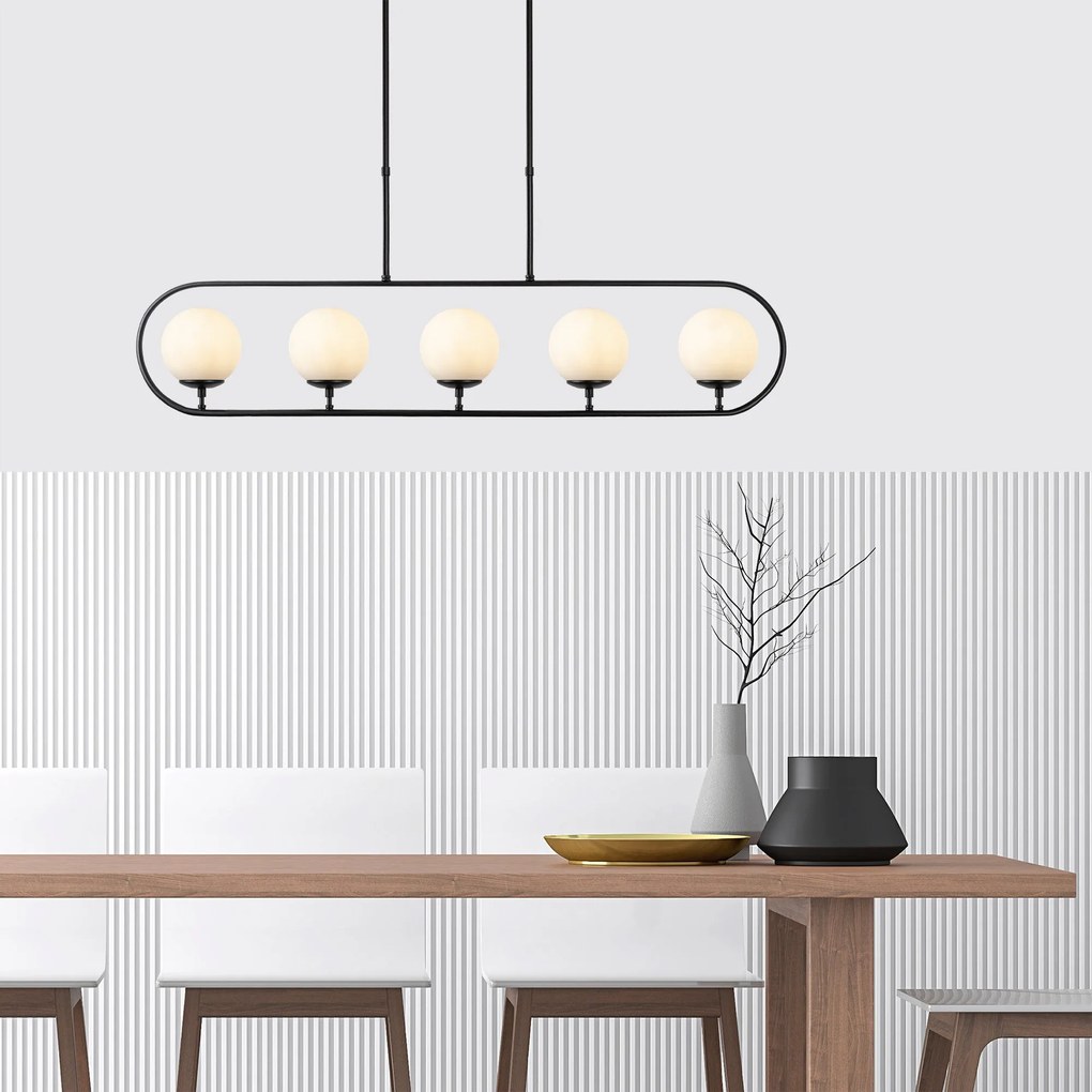 Chandelier Jewel – Preto – 122 x 15 cm