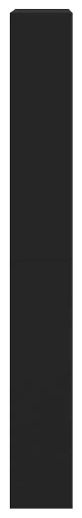 Sapateira com 4 gavetas articuladas 80x21x163,5 cm preto