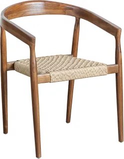 Pack De 4 Cadeiras De Jardim Com Apoios De Braços Em Madeira De Teca Visby Madeira De Teca - Sklum