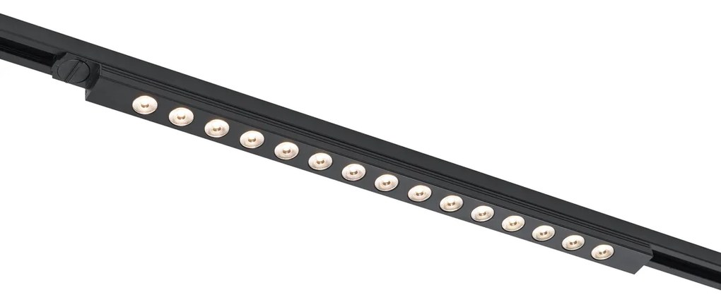 LED Candeeiro de teto moderno preto para sistema de calhas monofásico 15W 1170 lm 3000K - Iconic Tsiri Moderno