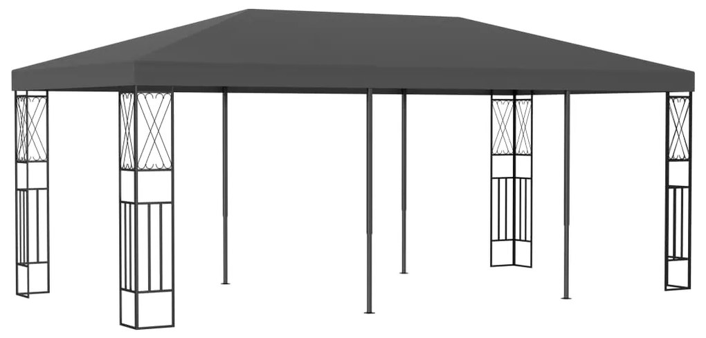 Gazebo 3x6 m tecido antracite