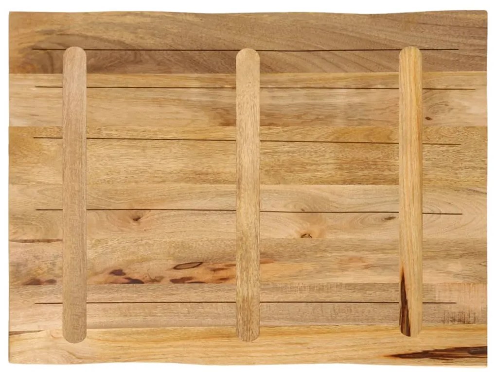 Tampo de mesa c/ borda viva 90x60x2,5cm mangueira áspera maciça