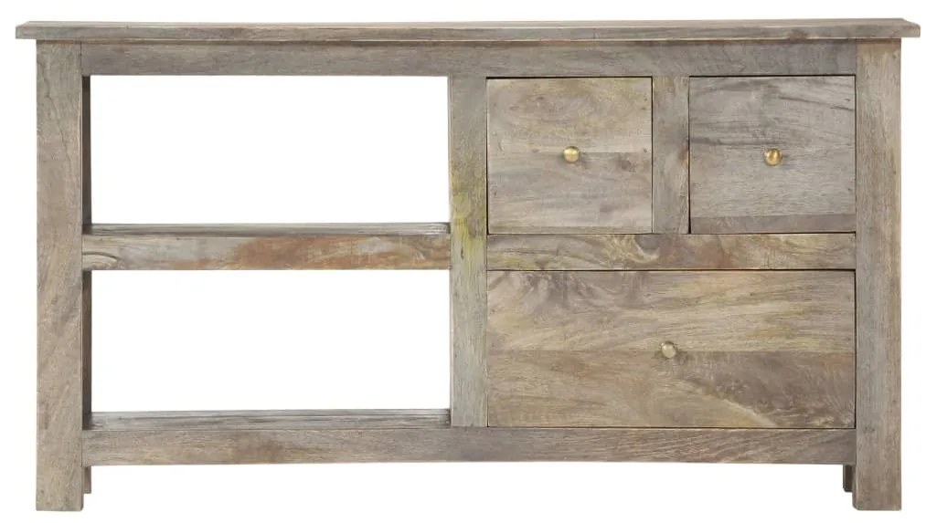 Móvel de TV 100x30x55 cm madeira de mangueira maciça