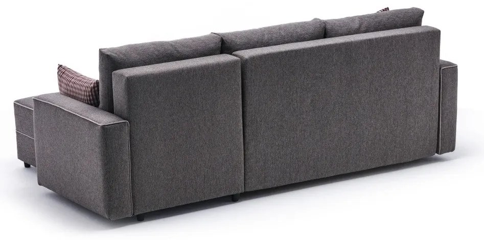 Sofá-Cama de Canto Ece – Castanho – 242x88x90 cm