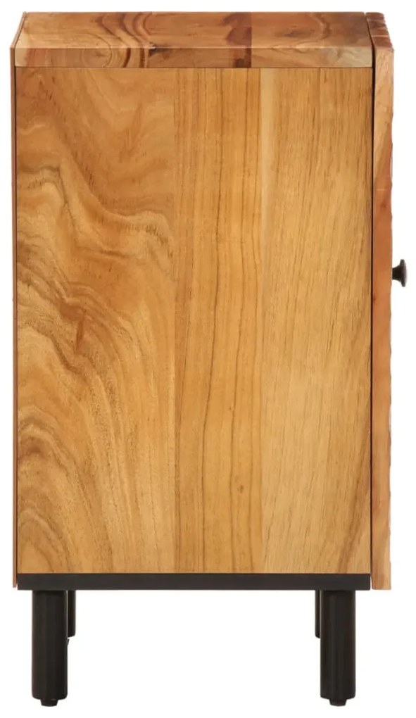 Armário de casa de banho 38x33x58 cm madeira de acácia maciça
