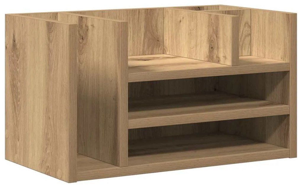 Organizador de Mesa Carvalho Artesanal 44.5x24x25 cm Madeira Engenhari
