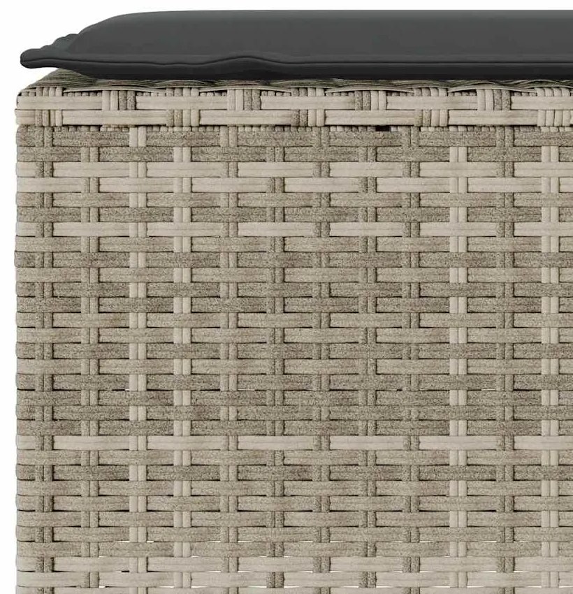 Banco de jardim com almofadão 110x30x40,5 cm vime PE