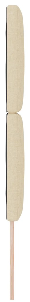 Cabeceira vidaXL Design Blocos de Diamante Creme 80 cm Tecido, Cabecei
