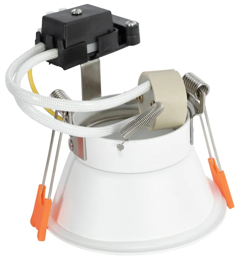 Conjunto de 6 Spots Embutidos Brancos GU10 50mm IP44 - Dept