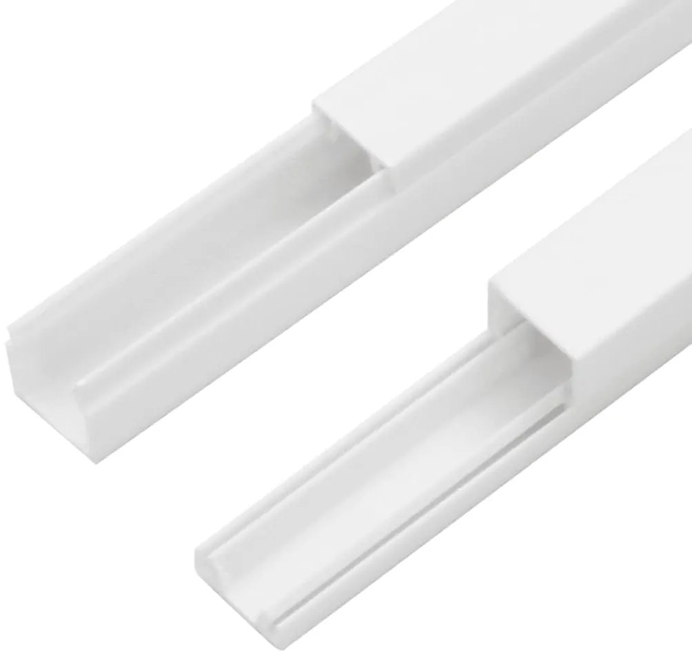 Calhas para cabos 20x10 mm 30 m PVC