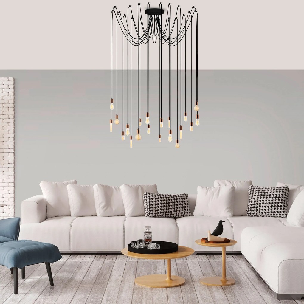 Candeeiro de Teto Kabluni – Cobre – 246 x 246 cm