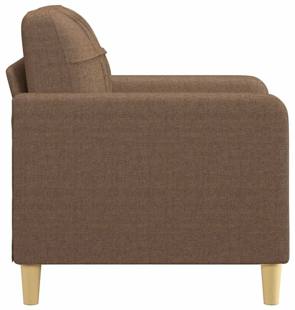 Poltrona 60 cm tecido castanho