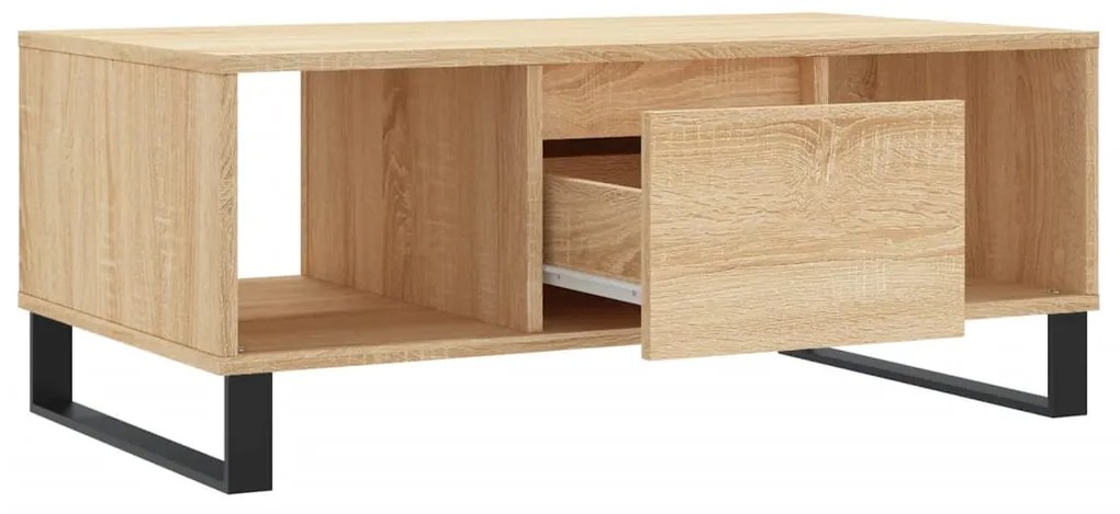 Mesa de centro 90x50x36,5 cm derivados madeira carvalho sonoma