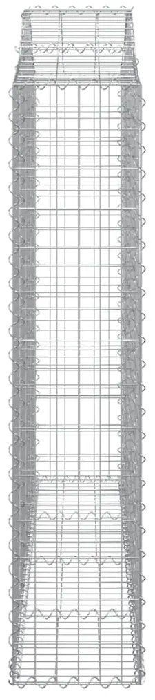 Cestos gabião arqueados 13 pcs 200x30x140/160 ferro galvanizado