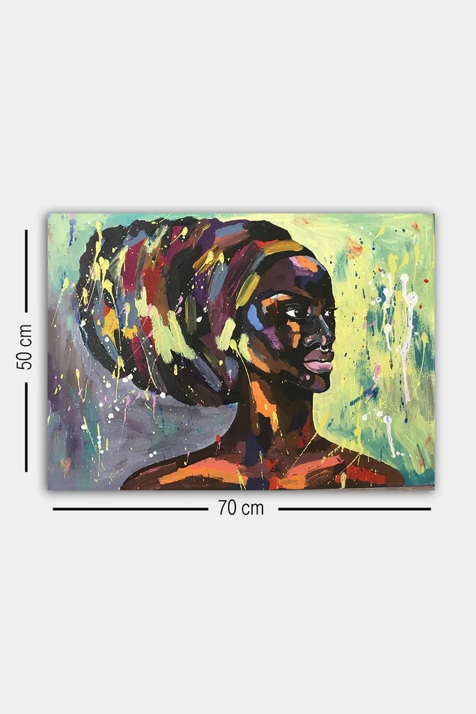 Pintura Decorativa em Tela 1421308973 – Multicolor – 50 x 70 cm