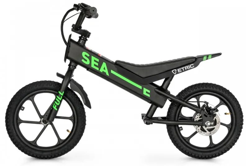 Bicileta eléctrica infantil 350 W SEA 16" Preta