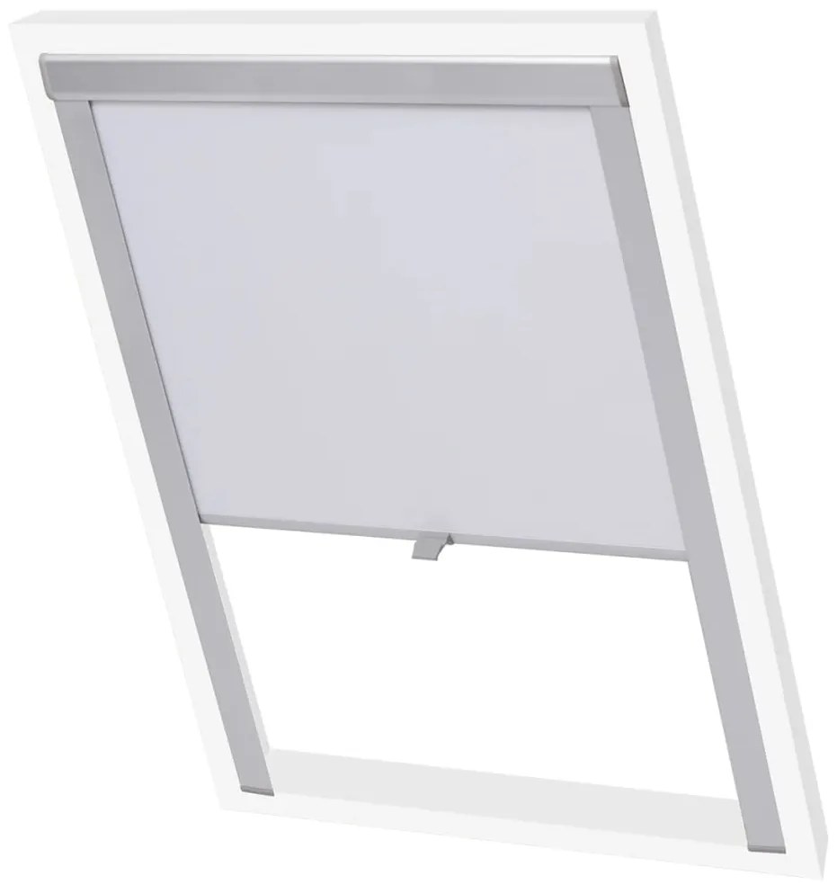 vidaXL Persianas de enrolar opacas branco C02