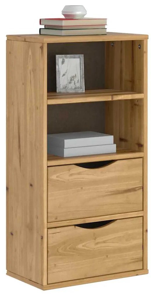vidaXL Armário lateral com gavetas 40x24x79 cm pinho de madeira maciça