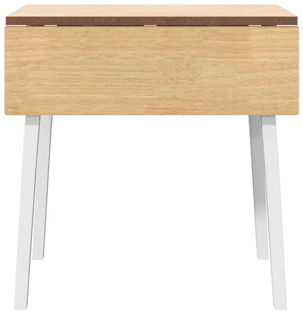 Mesa de jantar madeira seringueira maciça branco