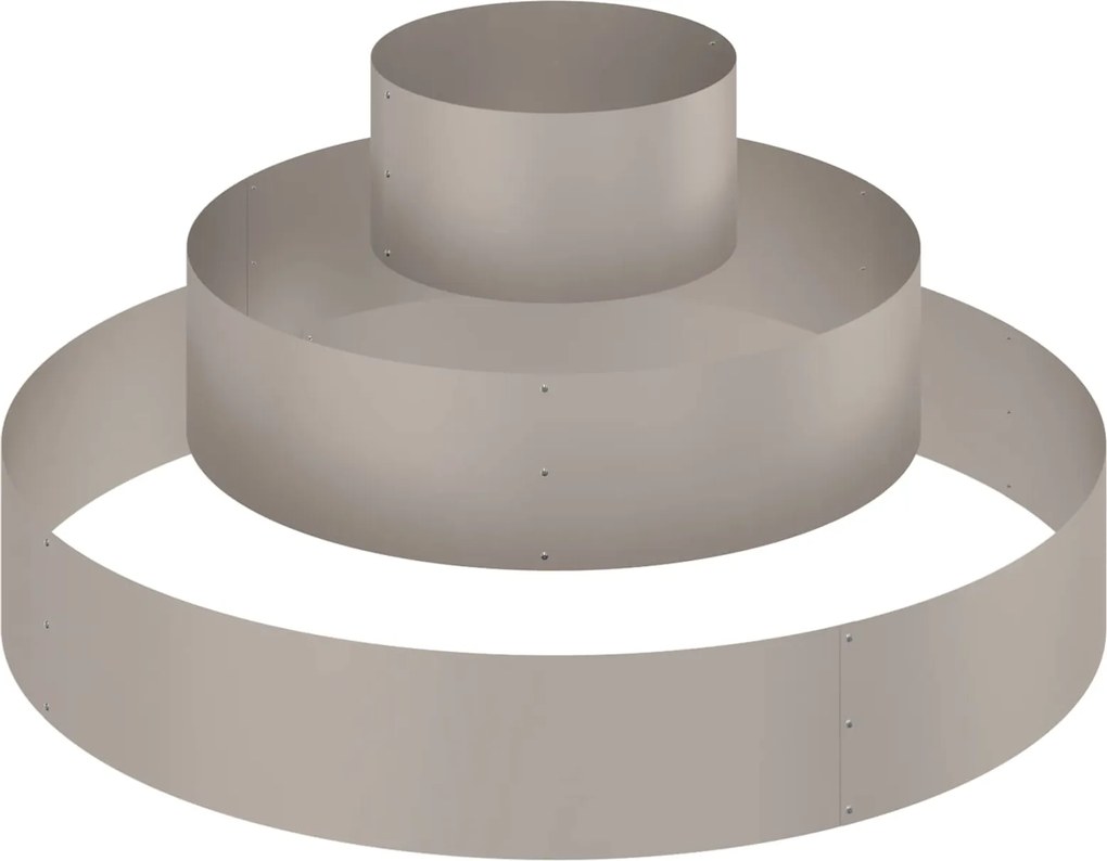 vidaXL Vaso de Jardim Castanho 120 x 120 x 20 cm