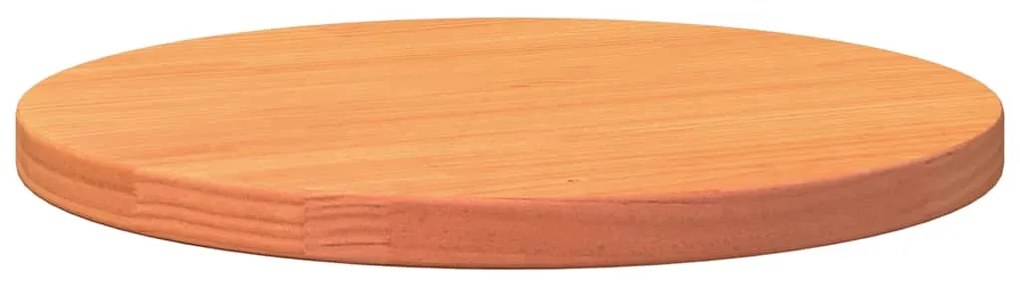 Tampo de mesa redondo Ø40x2,5 cm pinho maciço castanho-mel