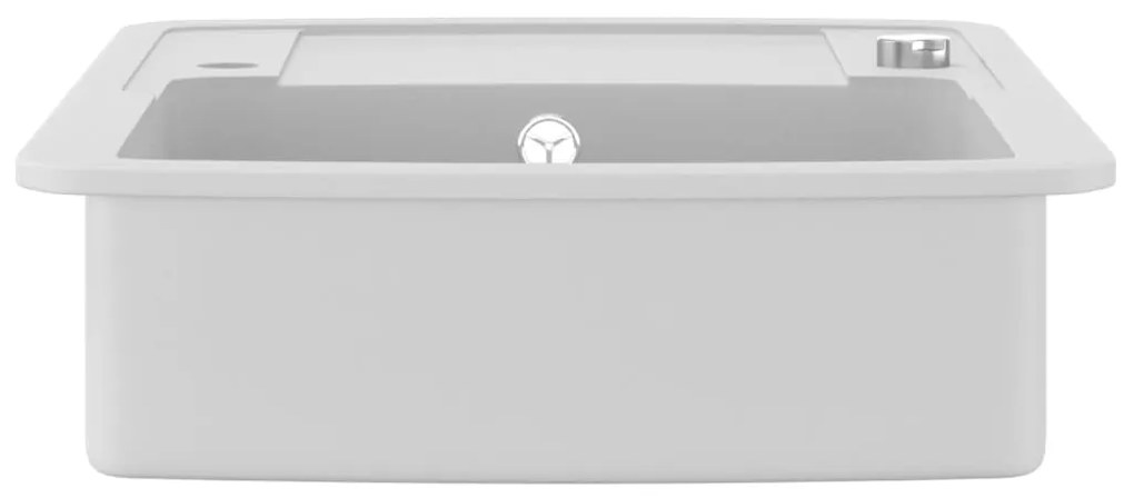 Lava-louça com 1 cuba granito branco