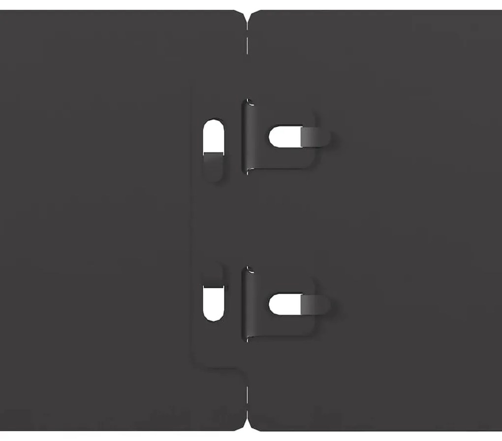 Orlas de relvado 10 pcs preto 10x103 cm aço laminado a frio