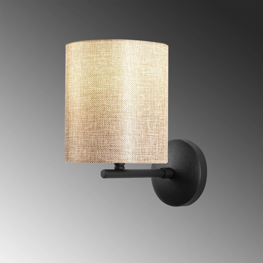 Aplique de Parede Profil – Preto e Creme – 14 x 23 cm